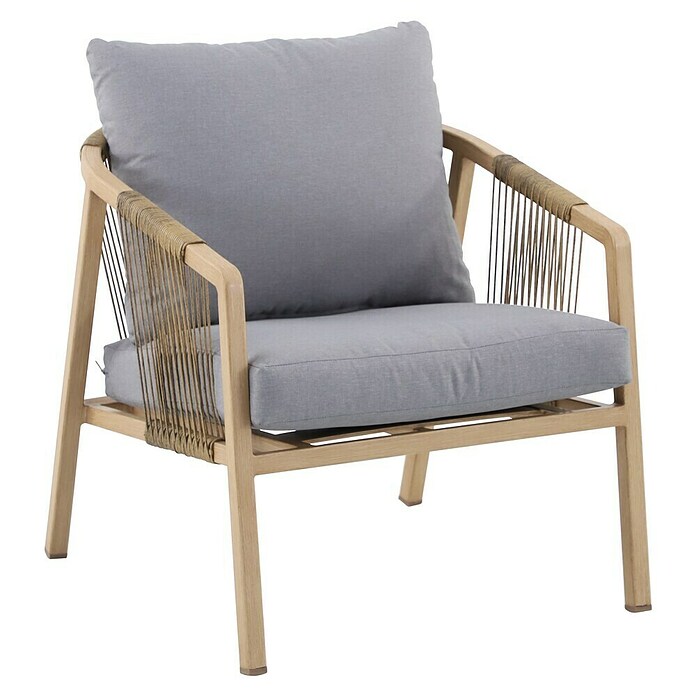 MWH Wicker Komplet lounge pohištva Kanto  (4 -del., Aluminij, Rjava, Siva) | Lounge seti | Lounge pohištvo | Vrtno pohištvo | Vrt in prosti čas | Izdelki | BAUHAUS