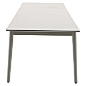 Sunfun Solo Gartentisch (L x B x H: 230 x 100 x 76,5 cm, Aluminium, Sintered Stone, Light-Greige, Ausziehbar) | BAUHAUS
