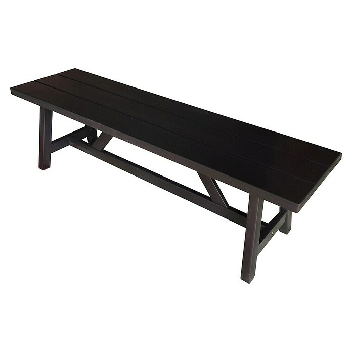 Sunfun Melina Gartenbank (B x T x H: 155 x 42,4 x 45,7 cm, Akazienholz, Black Washed) | BAUHAUS