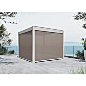 Sunfun Milos Lamellenpavillon (B x T: 294 x 294 cm, Farbe Gestell: Light-Greige, Aluminium) | BAUHAUS