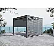 Sunfun Raffpavillon Set Milos (B x T: 294 x 294 cm, Night-Grey, Aluminium/Polyester/PVC/Fiberglas, 5 -tlg.) | BAUHAUS