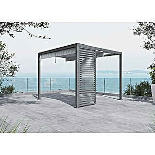 Sunfun Milos Pavillon-Seitenwand Lamellen (B x H: 92 x 221,5 cm, Für alle Milos Pavillons geeignet, Night-Grey)