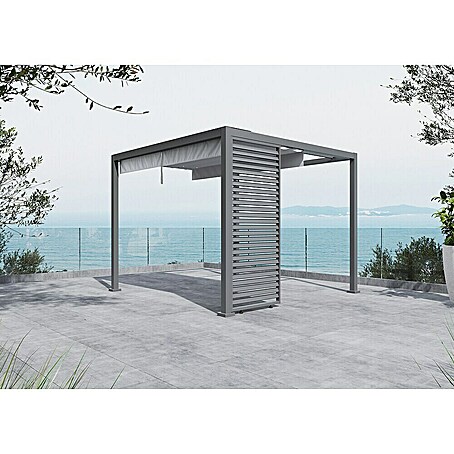 Sunfun Milos Pavillon-Seitenwand Lamellen (B x H: 92 x 221,5 cm, Anthrazit)