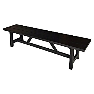 Sunfun Melina Gartenbank (Black Washed, 190 x 42,4 x 45,7 cm)
