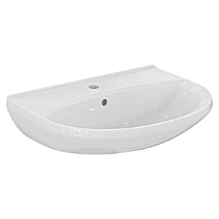 Ideal Standard Wastafel Alpha (59,5 x 46 cm, Kraangat: Midden, Met overloop, Wit)