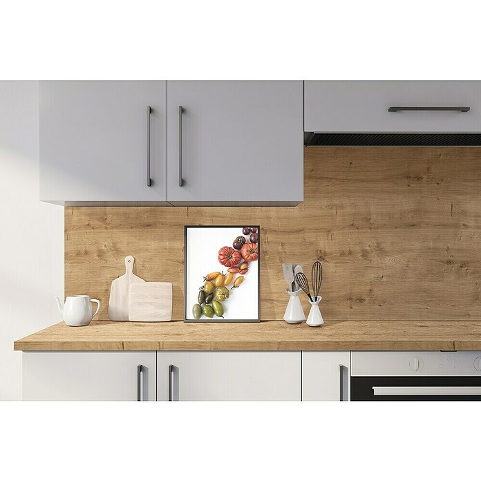 LOGOCLIC Küchenrückwand Fixmaß (Chalete Oak, 410 x 64 cm, Stärke: 13,4 mm) | BAUHAUS