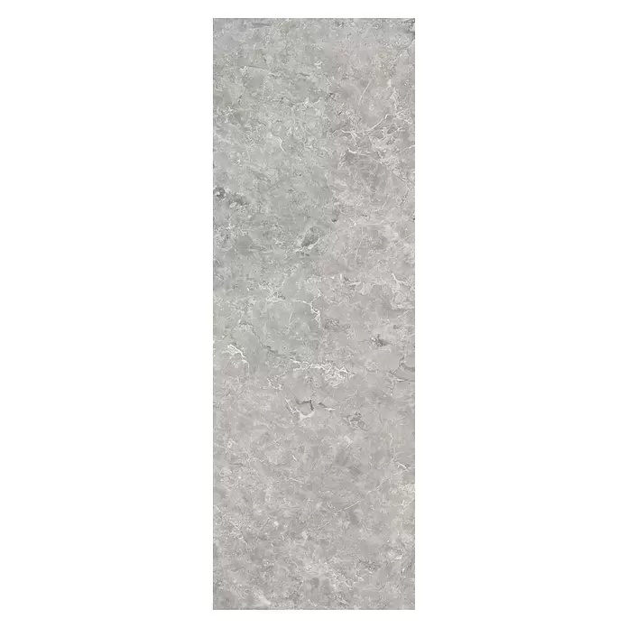 LOGOCLIC Umleimer Elementa pro K760 - Elara Grey, 200 cm x 4,2 mm - Rechteckige graue Marmorfliese mit natürlicher weißer und dunklerer grauer Maserung, geeignet für Boden oder Wände.