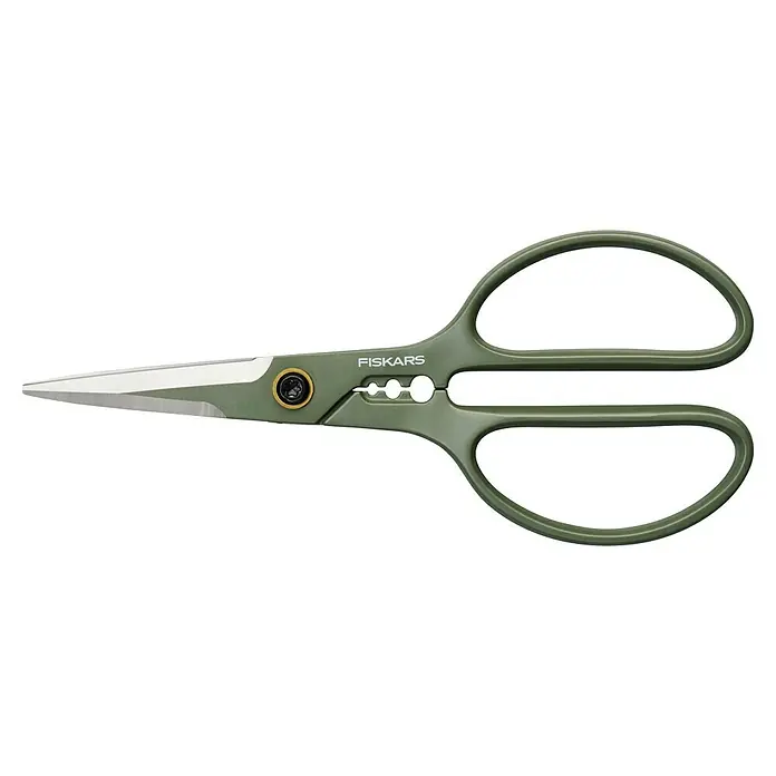 Fiskars Schere - Elegante, freistehende Werkzeughalterung zur praktischen Aufbewahrung, Material Klinge: Stahl, Präzisionsgeschliffen - Eine grüne Fiskars Schere mit silbernen Klingen, ideal für präzise Schnitte. Perfekt für Hobby und Handwerk.