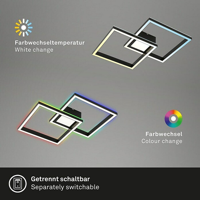 Brilo LED-Dekoleuchte Frame (L x B x H: 10,5 x 44 x 44 cm) | BAUHAUS