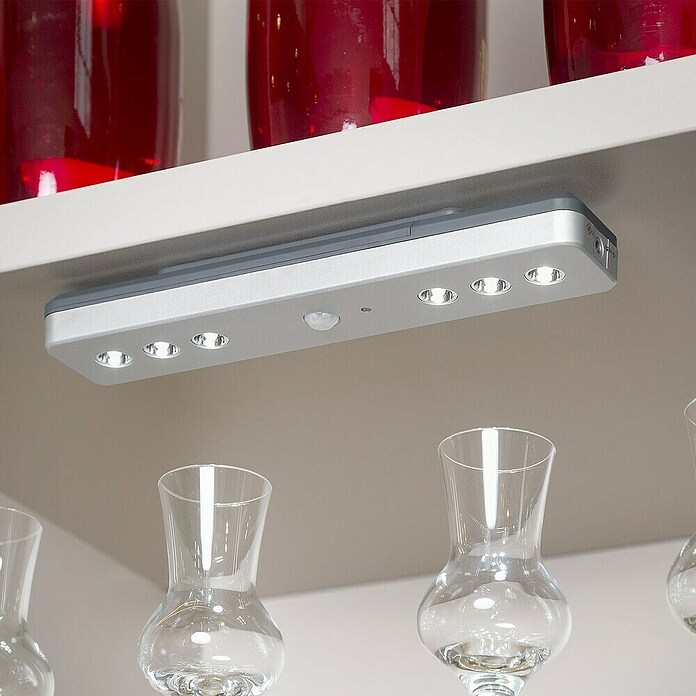 Briloner Podelementna LED svjetiljka  (Senzor pokreta, 23 x 181 x 75 mm, Srebrne boje) | BAUHAUS