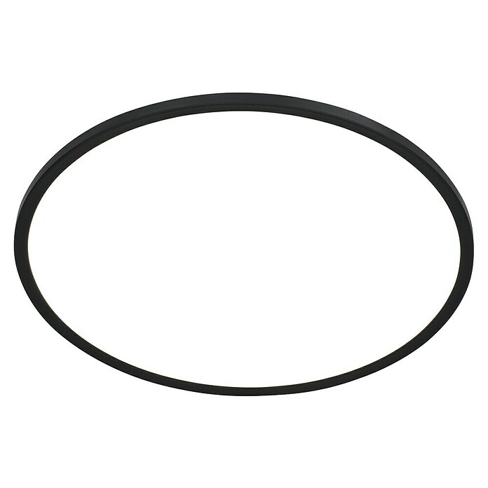 Ledpaneel, rond met backlight Zwart (Ø x h: 480 x 30 mm, Neutraal wit) | BAUHAUS