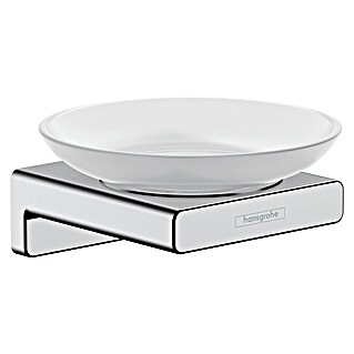 Hansgrohe AddStoris Zeepschaal (Metaal, Chroom / Wit)