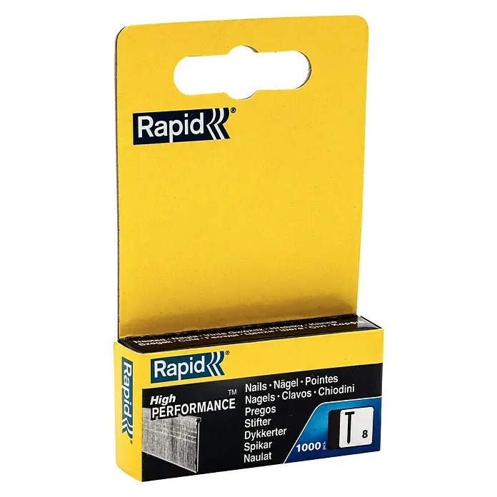Rapid Nagel Typ 8 - Länge: 30 mm - Rapid High Performance Nägel, T8, 1000 Stück. Für professionelle Anwendungen, ideal für Handwerker und Heimwerker.