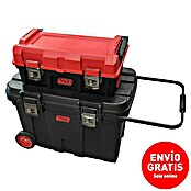 Tayg Caja profesional con ruedas 54 + caja modular (L x An x Al: 77,5 x 47,2 x 75 cm, Negro/Rojo, Polipropileno, 2 pzs.) | BAUHAUS