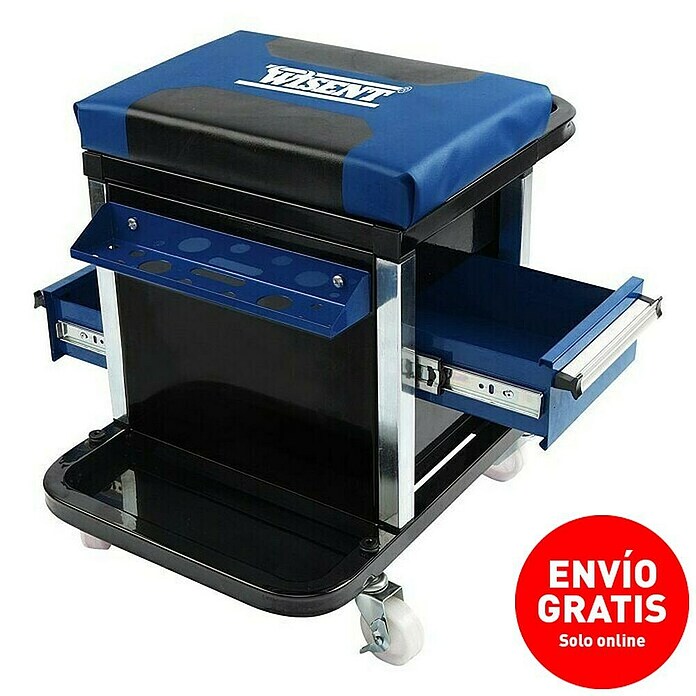 Wisent Asiento de taller (52 x 37 x 48 cm, Capacidad de carga: Máx. 150 kg)