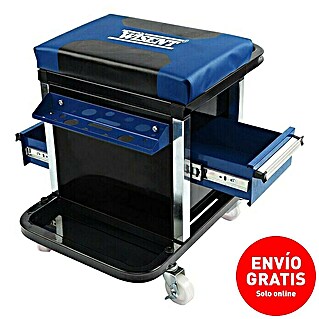 Wisent Taburete de taller con ruedas (52 x 37 x 48 cm, Capacidad de carga: 150 kg)