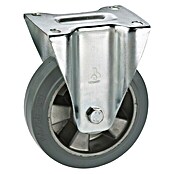 Stabilit Transportgeräte-Bockrolle (Durchmesser Rollen: 160 mm, Traglast: 300 kg, Material Reifen: Elastic-Vollgummi, Mit Platte, Kugellager)