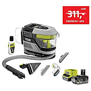 Ryobi ONE+ Maschinen-Set (Akku-Waschsauger Pro RDC18BL-0 + Starter-Kit -50%)