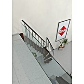 Minka Sporedne stepenice Joker Turn  (Visina kata: 302,9 cm, Boja gazišta: Orah, Boja metala: Siva) | BAUHAUS
