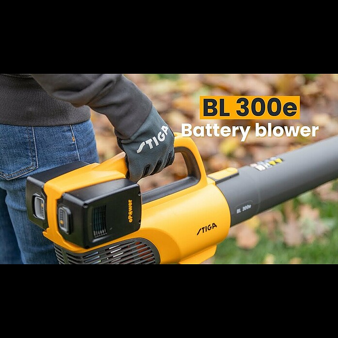 Stiga Accubladblazer BL 300 E (20 V, 2 accu's, 4 Ah, Blaassnelheid: 42 m/s) | BAUHAUS