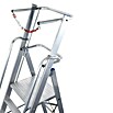 Krause Stabilo Stufenstehleiter (Arbeitshöhe: 4,1 m, 9 Stufen, Aluminium, Sicherheitsbügel)