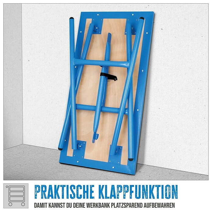 Güde Werkbank GWB 100/50F (L x B x H: 106 x 50 x 84,6 cm, Blau) | BAUHAUS