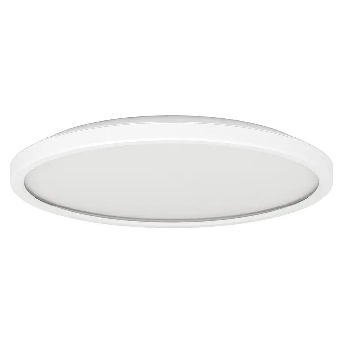 Eglo Plafón LED Testara-E - 17 W, Ø x Al: 30 x 3 cm, Blanco, Blanco neutro - Una moderna lámpara de techo LED redonda en blanco, que proporciona una iluminación brillante y uniforme, integrándose en cualquier interior.