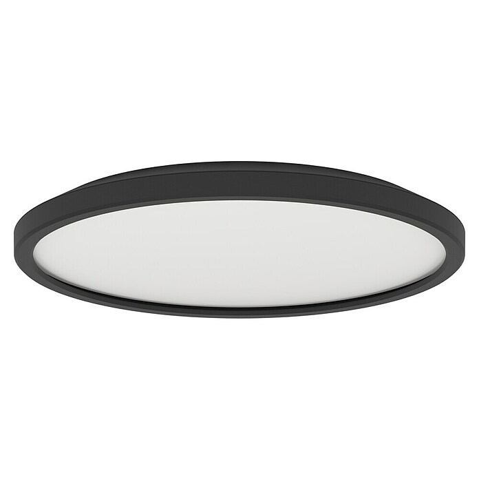 Eglo Plafón LED Testara-E (17 W, Ø x Al: 30 x 3 cm, Negro, Blanco neutro) | BAUHAUS