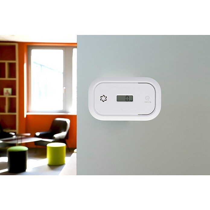 UniTEC Kohlenmonoxidmelder mit Display (L x B x H: 52 x 143 x 150 mm, Batterielaufzeit: 3 Jahre) | BAUHAUS