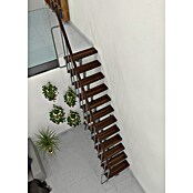Minka Stepenice s prilagodljivom visinom i dubinom gazišta Joker  (Širina: 70 cm, Siva, Boja gazišta: Orah, Visina kata: 302,9 cm) | BAUHAUS