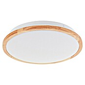 Brilliant LED-Deckenleuchte rund Bario (18 W, 30 cm, Holz, Weiß) | BAUHAUS