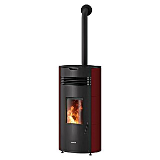 Justus Pelletofen Norta (2,4 kW - 8 kW, Raumheizvermögen: 200 m³, Bordeauxrot)