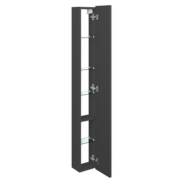 Astor Ombra Spiegelschrank (B x H: 23 x 149 cm, Schwarz, Matt) | BAUHAUS