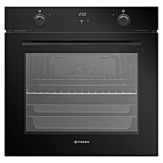 Pyramis Einbaubackofen PO78052009PBL (Anzahl Beheizungsarten: 8 Stk., Volumen Backofen: 78 l)