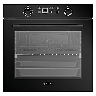 Pyramis Einbaubackofen PO78082009SBI (Anzahl Beheizungsarten: 8 Stk., Volumen Backofen: 78 l)