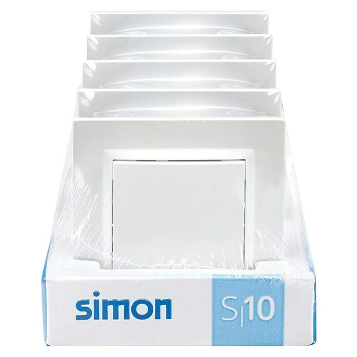 Simon 10 Conmutador (5 ud., Blanco, Montaje en superficie, 10 A) | BAUHAUS
