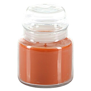 Flower Power Duftkerze im Bonbonglas (Orange, Brenndauer ca.: 85 h, Advent Dream)