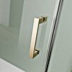 Camargue Roma Mix & Match Eckdusche (L x B x H: 80 x 120 x 195 cm, Beschichtet, Brushed Gold, Glasstärke: 6 mm, DIN Anschlag: Links) | BAUHAUS