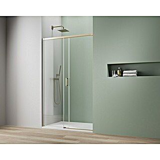 Camargue Roma Mix & Match Nischendusche (120 x 195 cm, Beschichtet, Stärke: 6 mm, Brushed Gold)