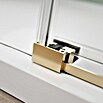 Camargue Roma Mix & Match Eckdusche (L x B x H: 80 x 120 x 195 cm, Beschichtet, Brushed Gold, Glasstärke: 6 mm, DIN Anschlag: Links) | BAUHAUS