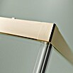 Camargue Roma Mix & Match Eckdusche (L x B x H: 80 x 120 x 195 cm, Beschichtet, Brushed Gold, Glasstärke: 6 mm, DIN Anschlag: Links) | BAUHAUS