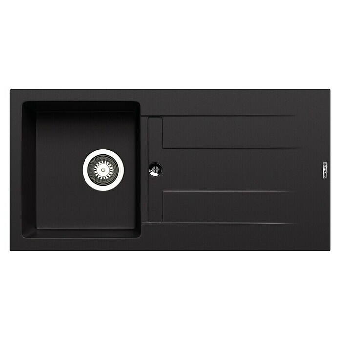 Pyramis Einbauspüle Athlos (86 x 43,5 cm, Schwarz, Anzahl Becken: 1 Stk.) | BAUHAUS