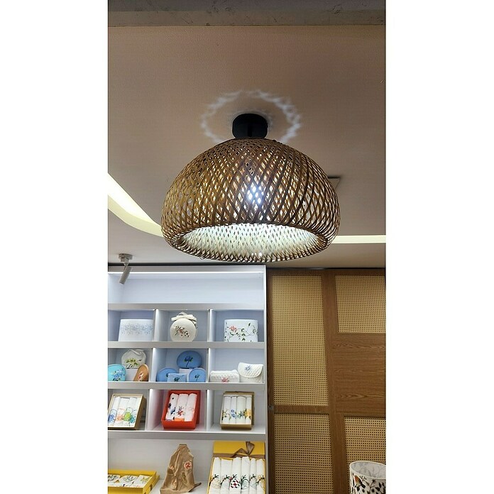 Tween Light Lámpara colgante redonda Bambú (Ø x Al: 45 x 26 cm, Bambú) | BAUHAUS