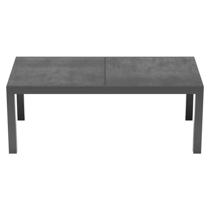 Sunfun Maja Gartentisch Stone - L x B x H: 300 x 100 x 74 cm, Aluminium, Sintered Stone, Ausziehbar, Night-Grey