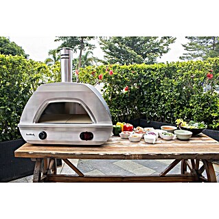 Pizzaofen X1 (H x B x T: 74 x 48 x 52 cm, Silber, Edelstahl)