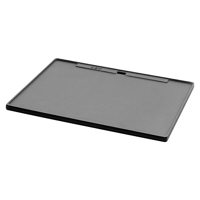Buschbeck Elektrogrill Plancha Platte mit Spachtel (H x B x T: 5 x 47 x 37 cm, Schwarz, Edelstahl) | BAUHAUS
