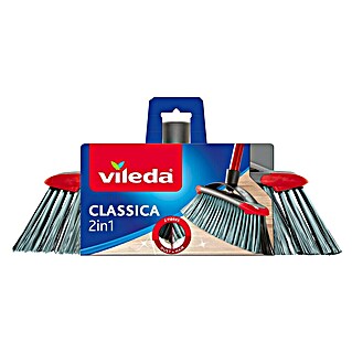 Vileda Zimmerbesen Classica 2in1 Besen (Material Borsten: Recyceltes PET, Breite Besen: 34 cm)