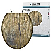 Schütte WC-Sitz Solid Wood (Ohne Absenkautomatik, MDF, Braun) | BAUHAUS