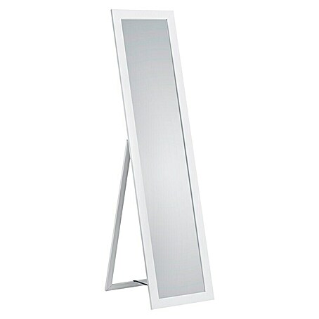 Standspiegel Tina (40 x 160 cm, Weiß, Holz)