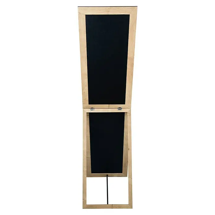 Standspiegel Tina - 40 x 160 cm, Artisan, Holz - Eine stehende Kreidetafel aus Holz mit einem schwarzen Brettbereich, ideal für Menüs oder Botschaften.